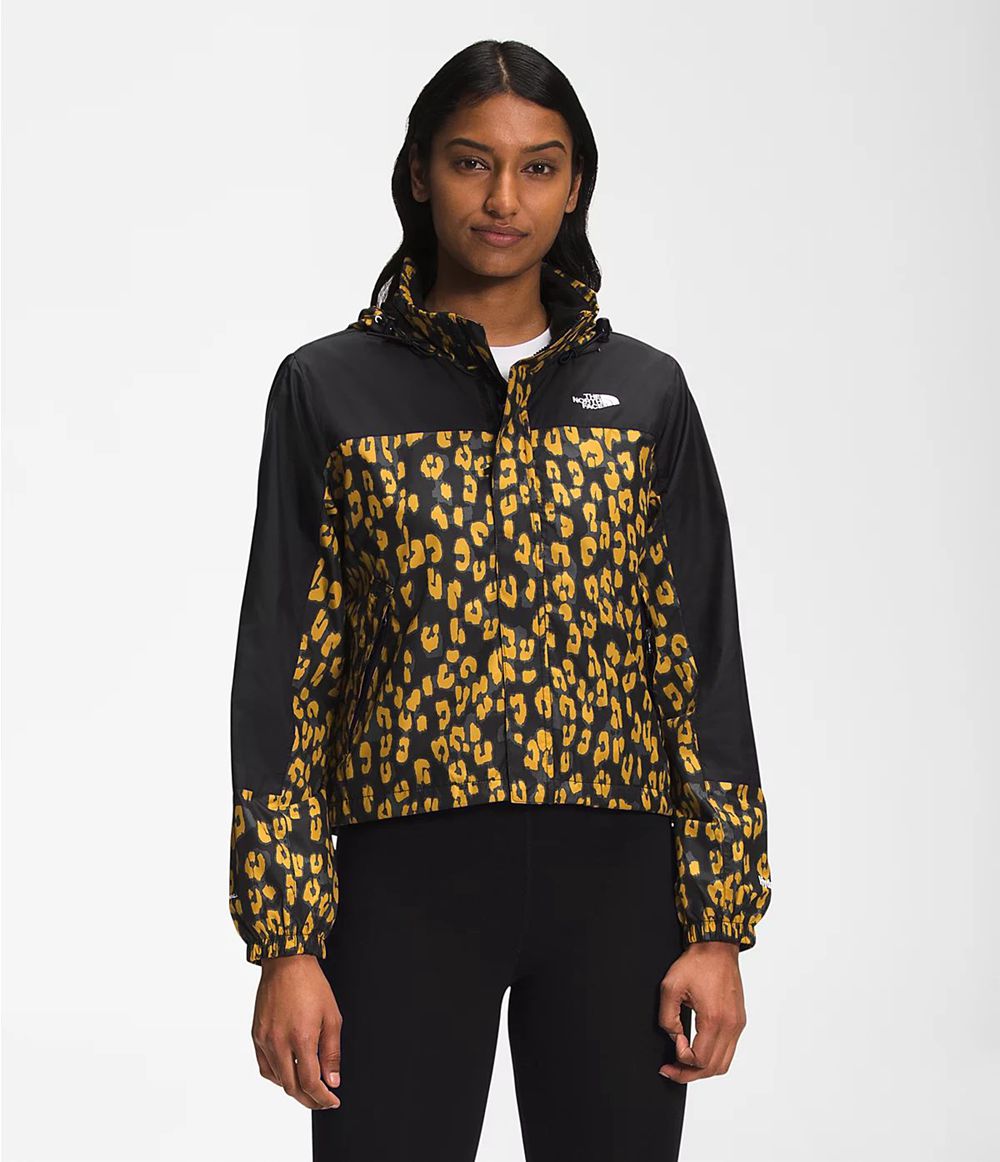 The North Face Printed Hydrenaline Wind Wasserdichte Jacken Damen - Leopard CH-625DQLB